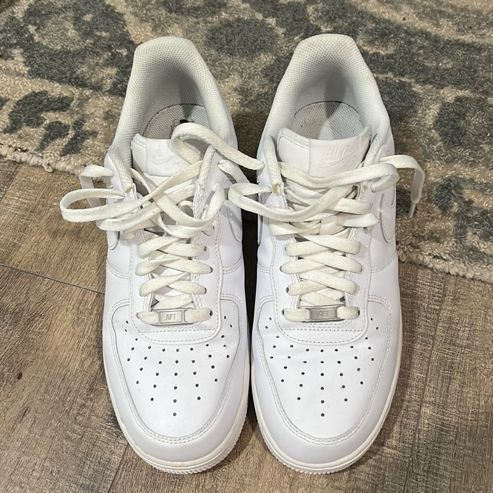 All white AF ones Size 10.5.